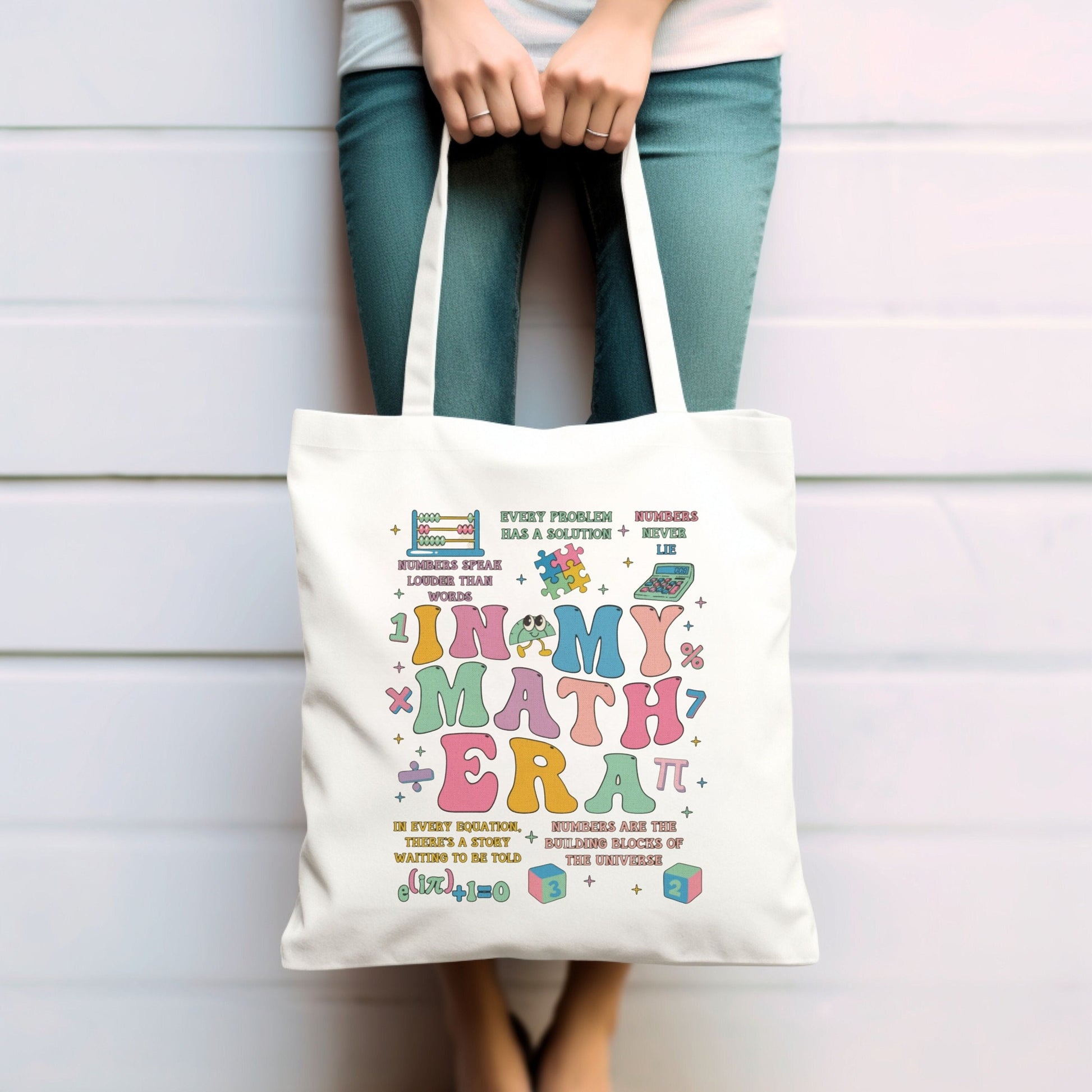 In My Math Era, Math Tote Bag, Gift For Math Lover, Math Teacher Gift, Gift For Math Teacher, Math Teacher Tote Bag, Mathematics Quotes