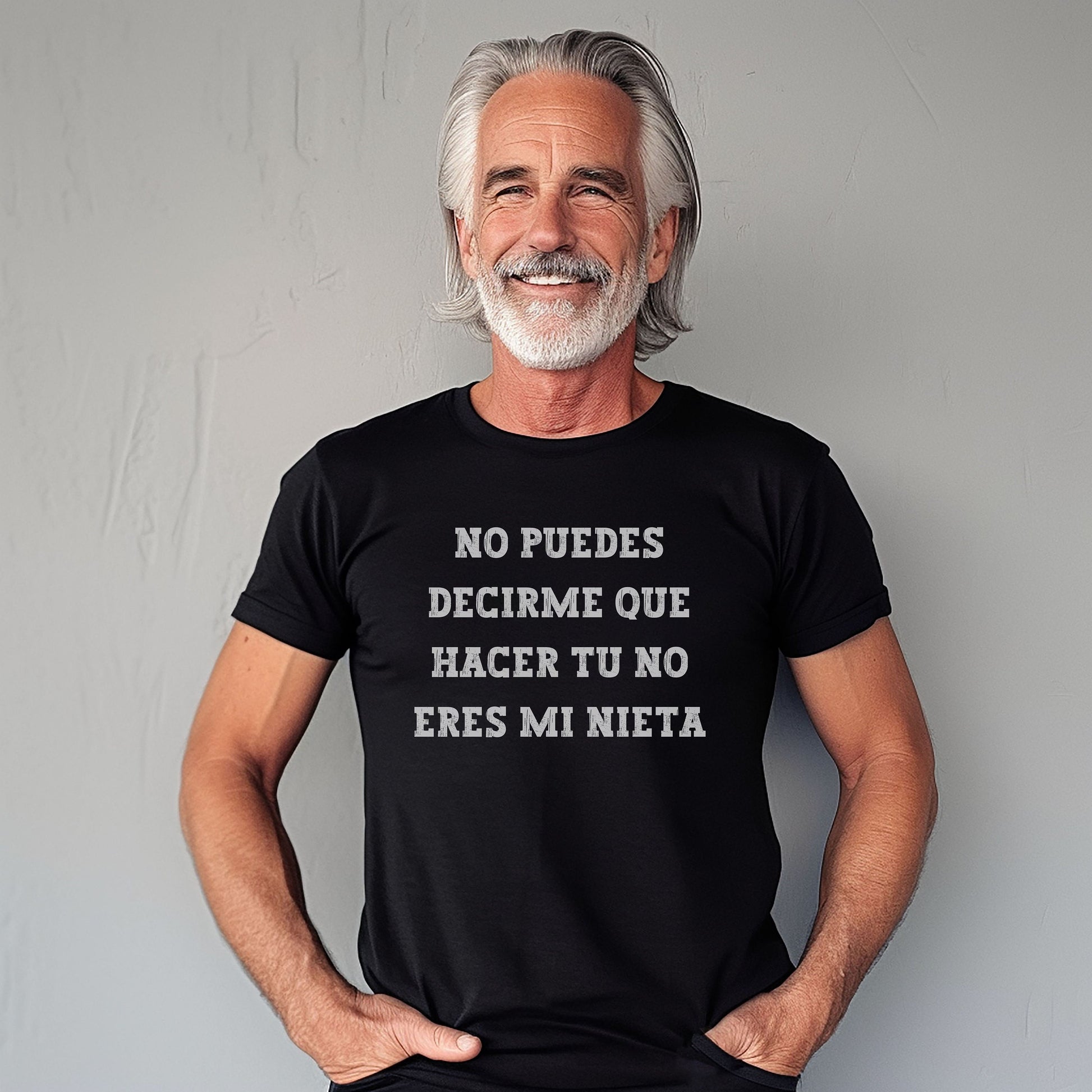 No Puedes Decirme Que Hacer Tu No Eres Mi Nieta, Funny Men's Shirts, Grandparents Gift, Grandparent Present, Abuelos, Camiseta Para Abuelos