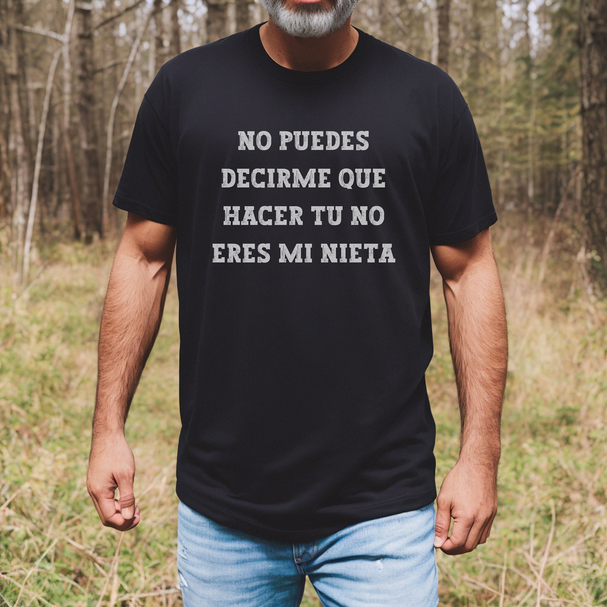 No Puedes Decirme Que Hacer Tu No Eres Mi Nieta, Funny Men's Shirts, Grandparents Gift, Grandparent Present, Abuelos, Camiseta Para Abuelos