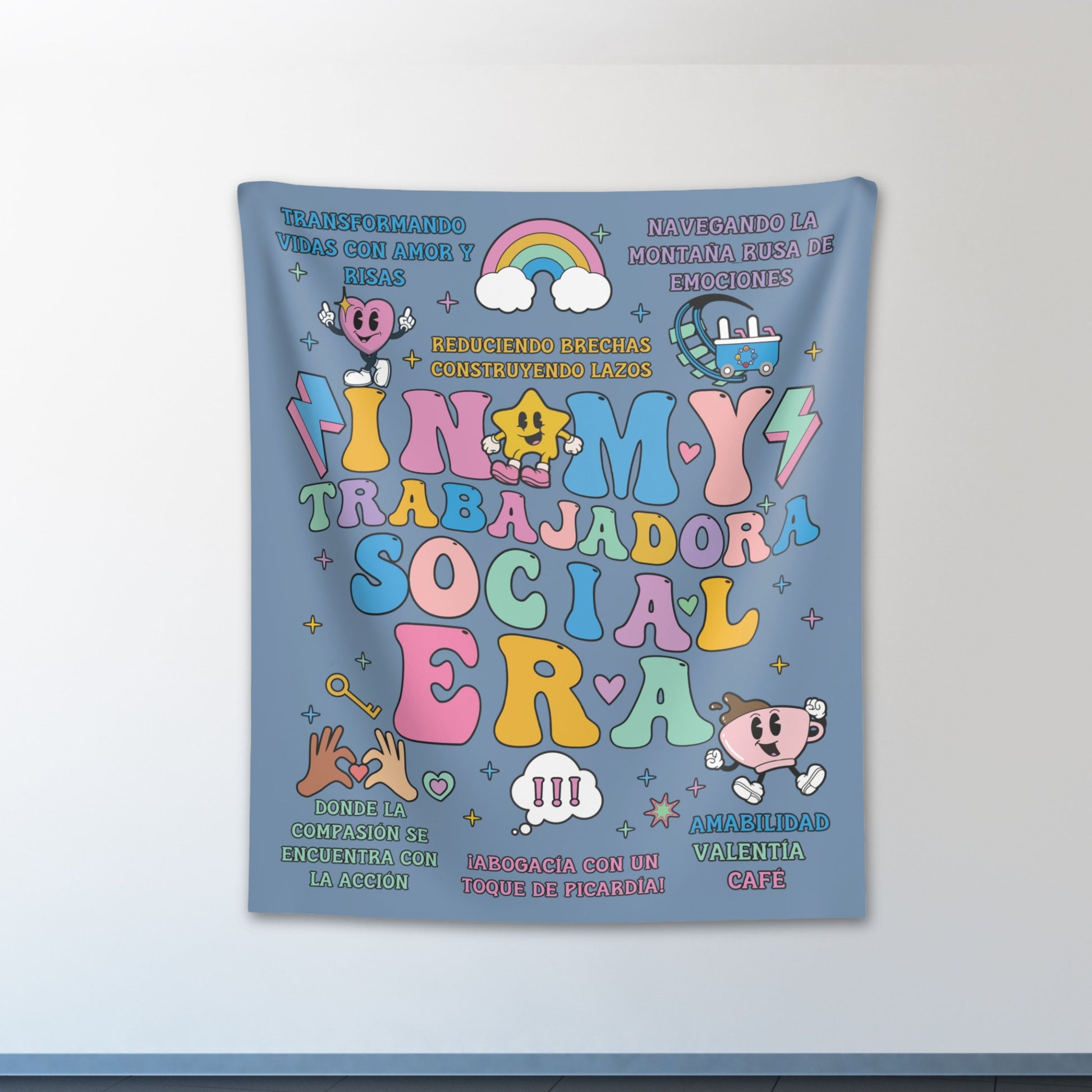 In My Trabajadora Social Era, Trabajadora Social Tapestry, Social Worker Tapestry, Social Worker Wall Art, Social Worker Decor