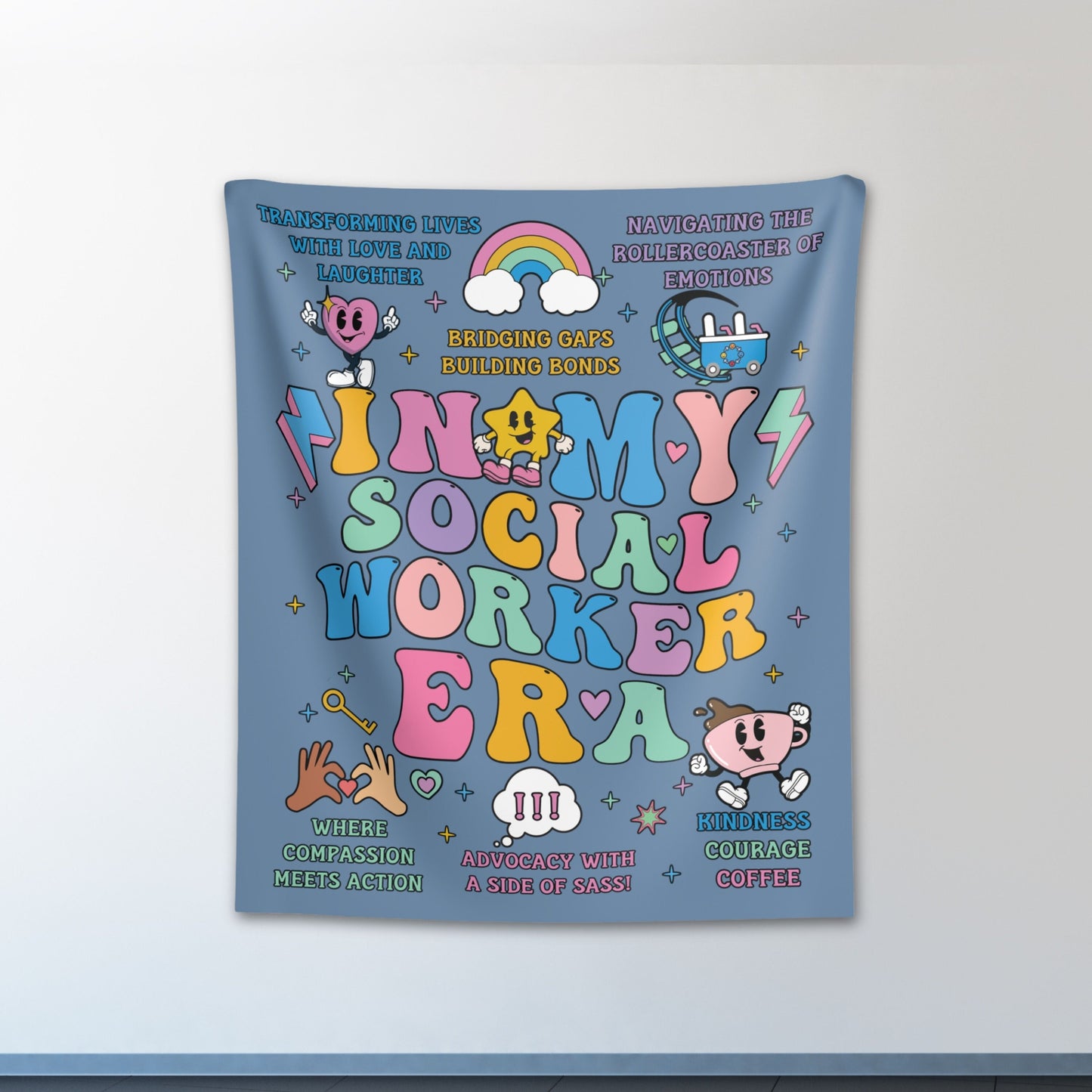 In My Social Worker Era, Social Worker Tapestry, Social Worker Wall Art, Social Worker Decor, New Social Worker, Clinical Social Worker