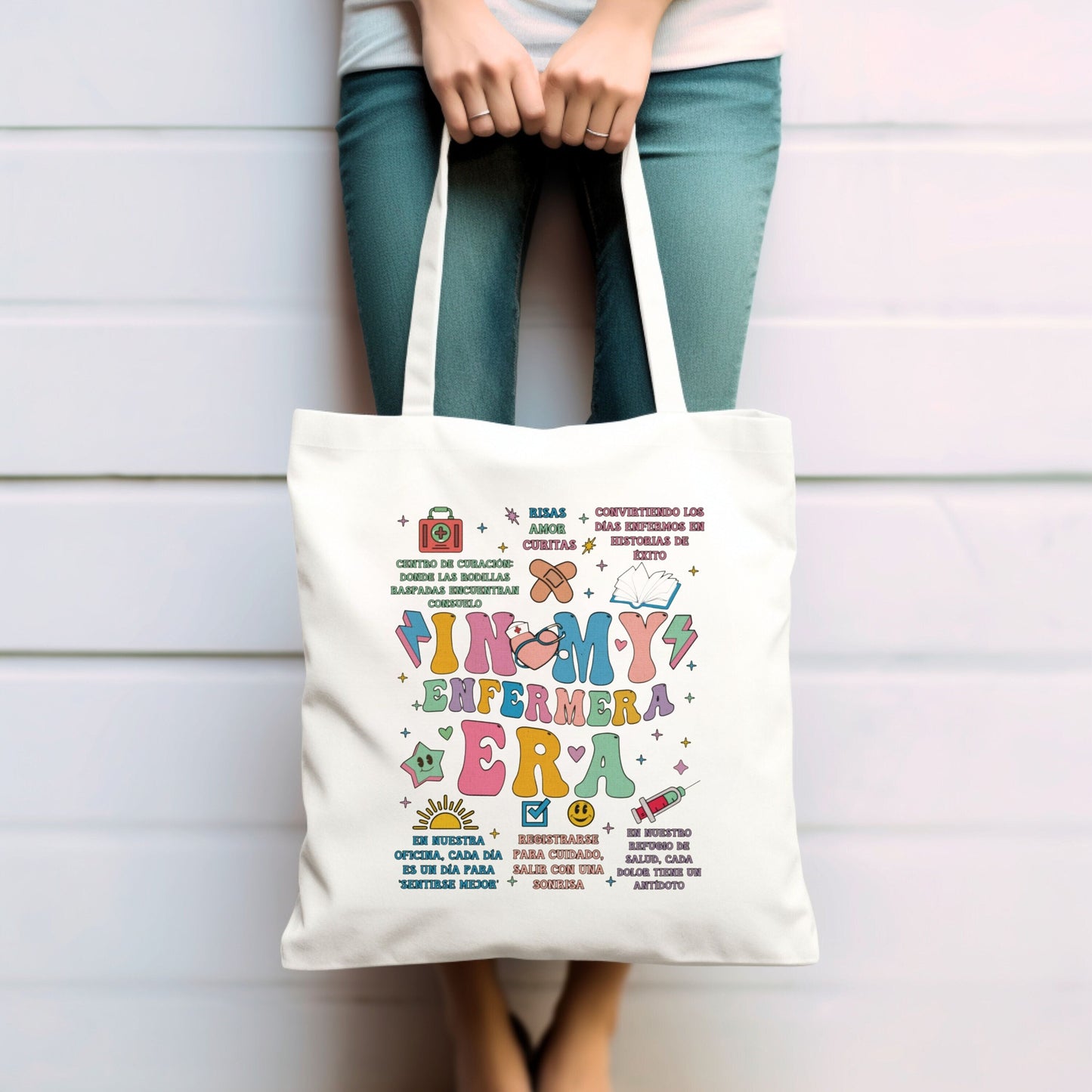 In My Enfermera Era, In My Nurse Era, Enfermera Latina, Mujeres En Medicina, Enfermera Tote Bag,Nurse Tote Bag Gift, La Enfermera Tote Bag