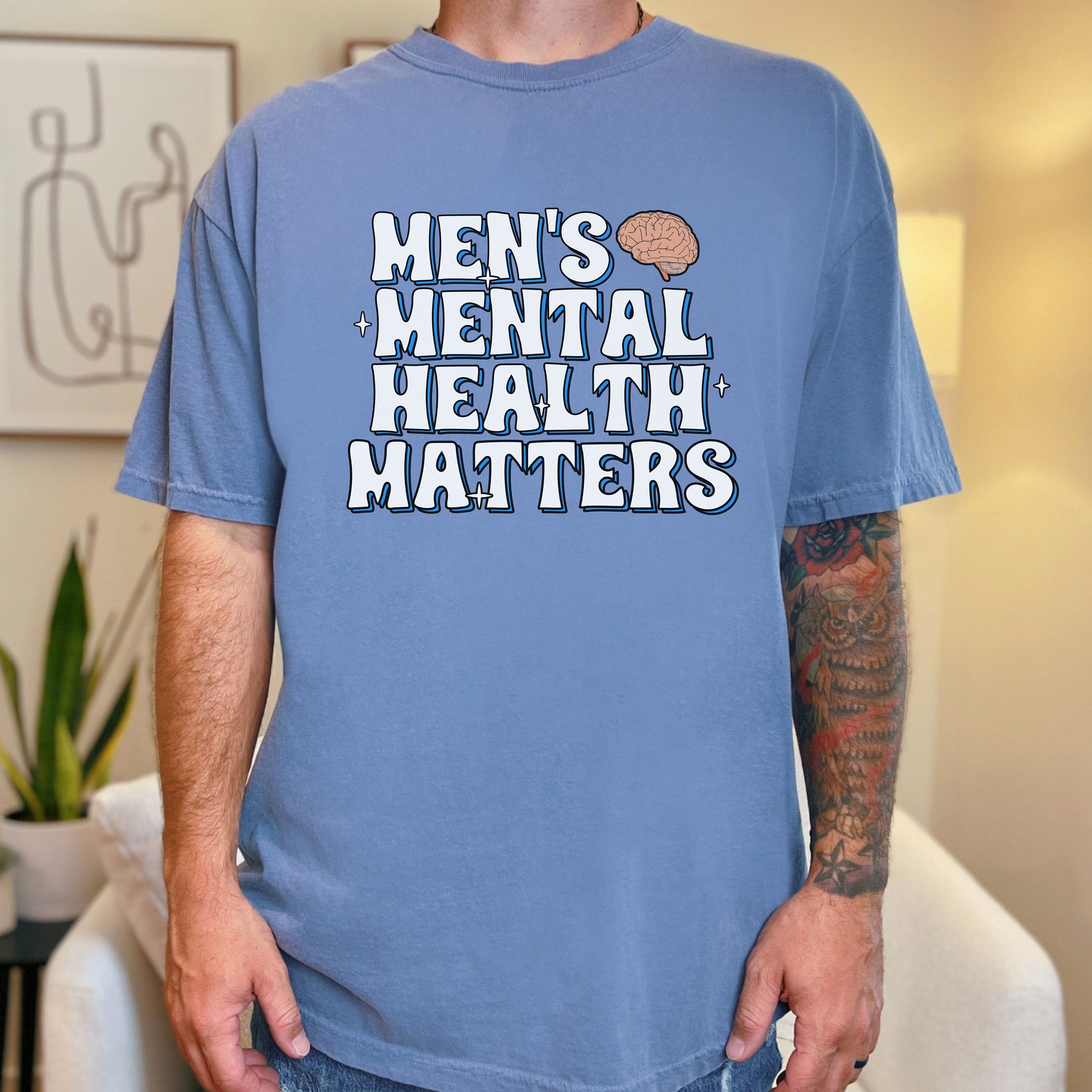 Men's Mental Health Matters, Mental Health Matters, Mental Health For Men, School Psychologists, Counselor Gifts, Mens Mental Health Matters