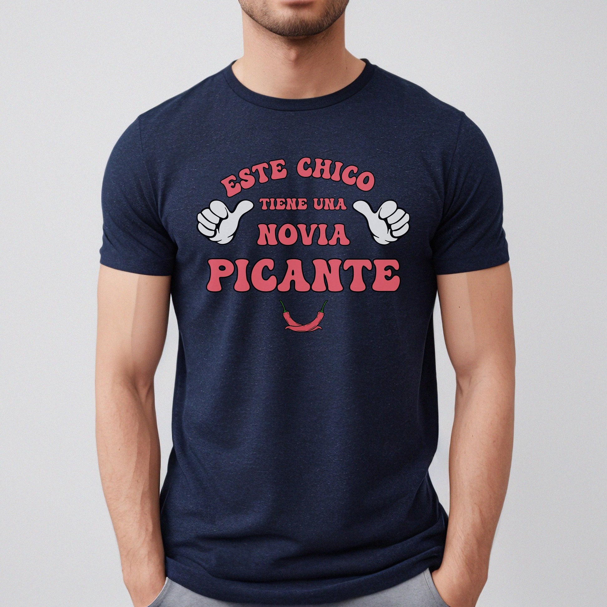 Este Chico Tiene Una Novia Picante, My Girlfriend is Hot Shirt, Yo Amo Mi Novia, Camiseta Para Novio, I Love My Girlfriend, Boyfriend Gift