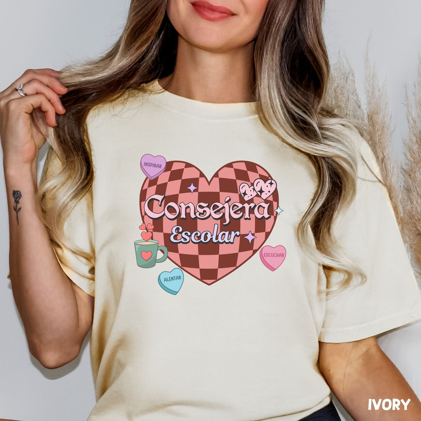 Consejera Escolar San Valentin, San Valentin Tshirt, Retro Valentine's Day Shirt, School Counselor Shirt, Guidance Counselor Shirt