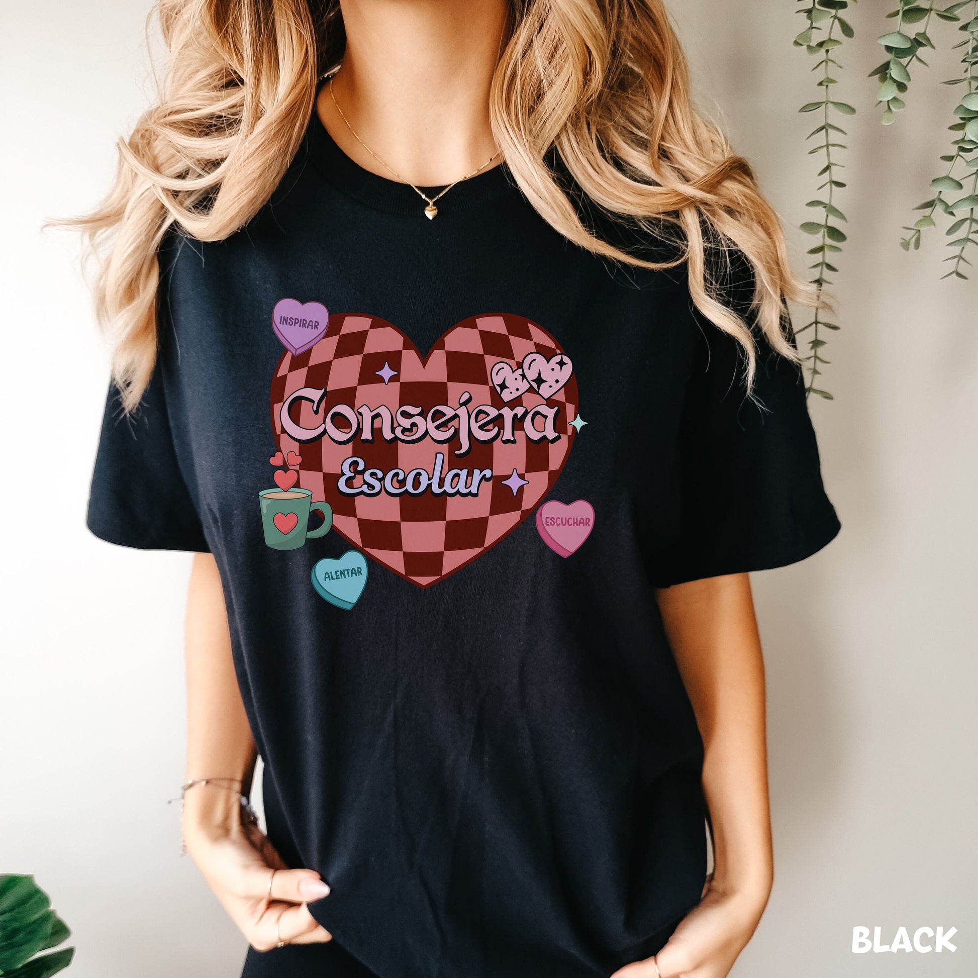 Consejera Escolar San Valentin, San Valentin Tshirt, Retro Valentine's Day Shirt, School Counselor Shirt, Guidance Counselor Shirt