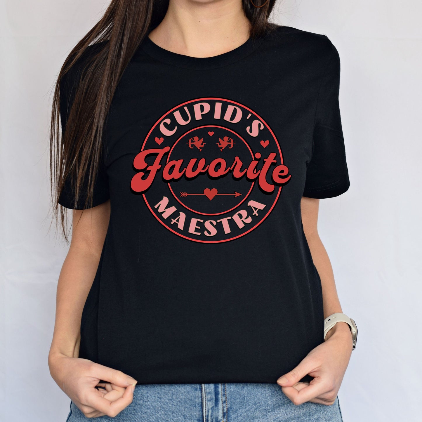 Cupid's Favorite Maestra, Cupid's Favorite Teacher, Retro Valentine's Day Shirt, Teacher Valentines Day Shirt, Valentines Day Teacher