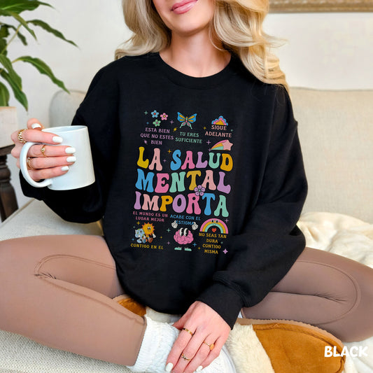 Mental Health Matters Sweatshirt, Mental Health Sweatshirt, Mental Health Matters Sweatshirt, Mental Health Sweater, La Salud Mental Importa