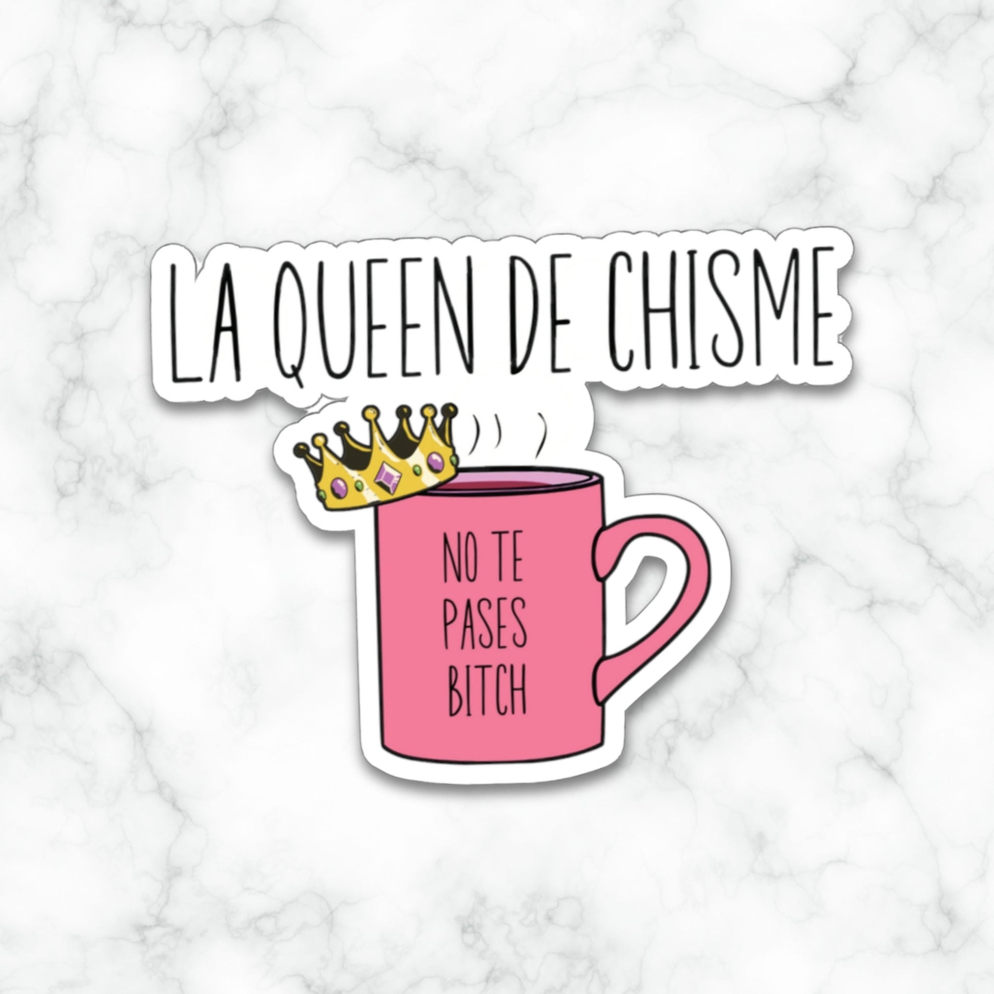 Chisme Sticker, Cafecito Y Chisme, Tengo Chisme, Latina Sticker, Gossip Queen, Cafecito Sticker, Latinx Sticker, No Te Pases Sticker