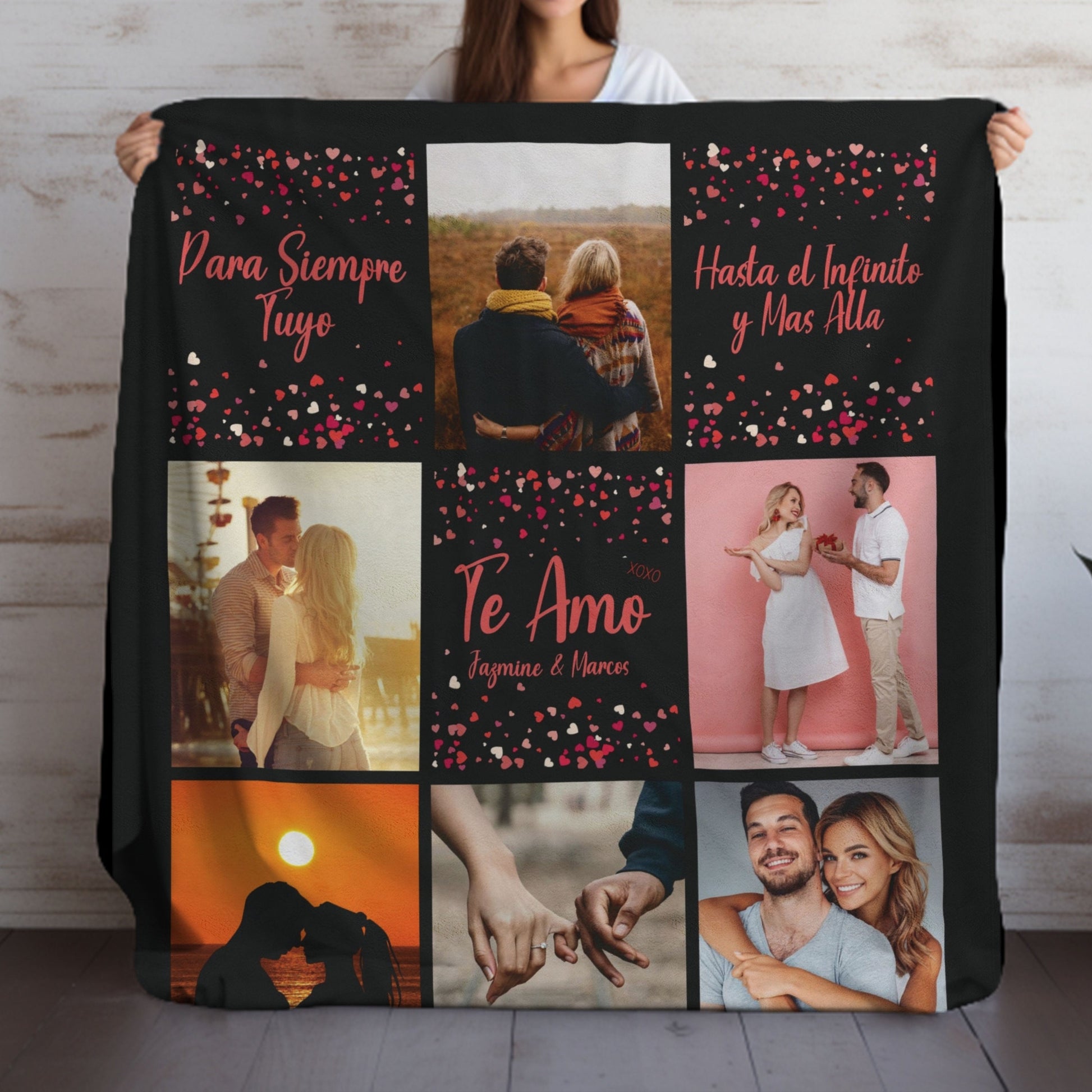 Custom Blanket Couple, Couple Blanket, Customizable Photo Blanket, Custom Photo Collage Blanket, Valentine's Day Blanket, Custom Blanket